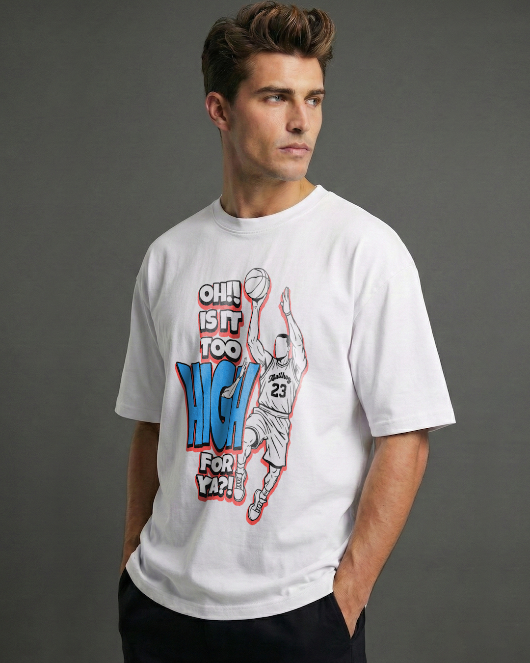 Is It Too High? Ballhog Oversized Tee