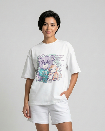 No Mercy Teddy Ballhog Oversized Tee