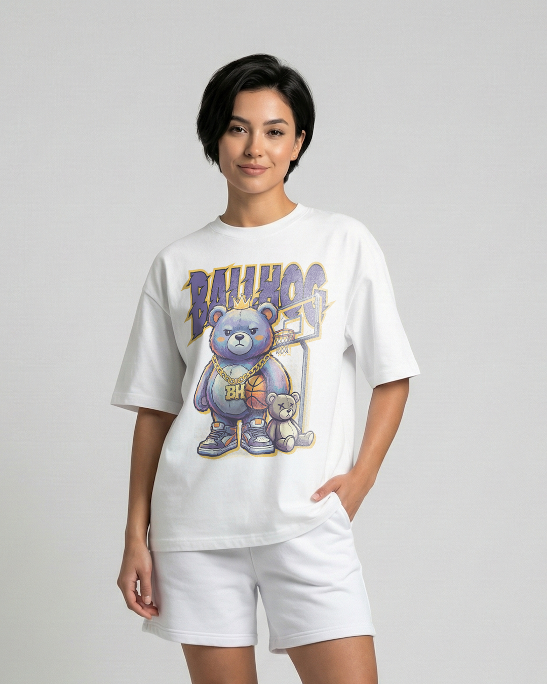 King of the Court Ballhog Oversized Tee