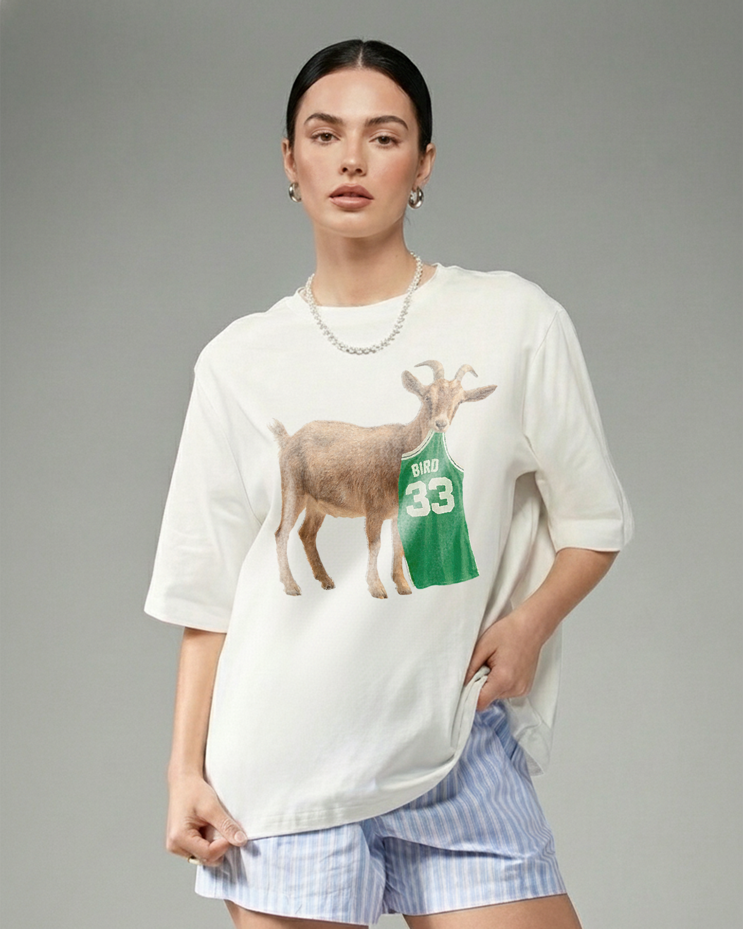 G.O.A.T. Larry Bird Oversized Tee