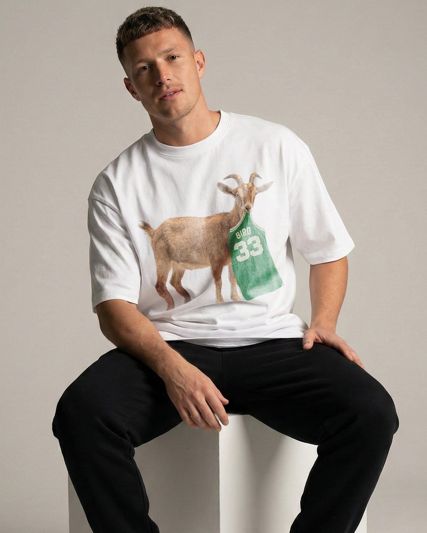 G.O.A.T. Larry Bird Oversized Tee