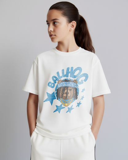Dreadlocks Blue Star Bear Youth Tee