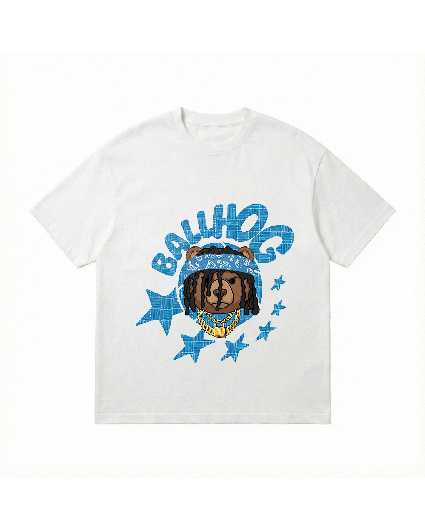 Dreadlocks Blue Star Bear Youth Tee