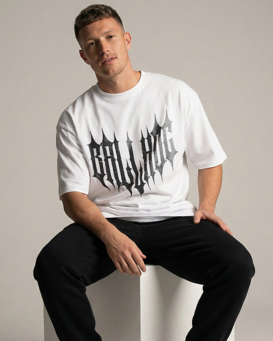Gothic Statement Ballhog Oversized Tee