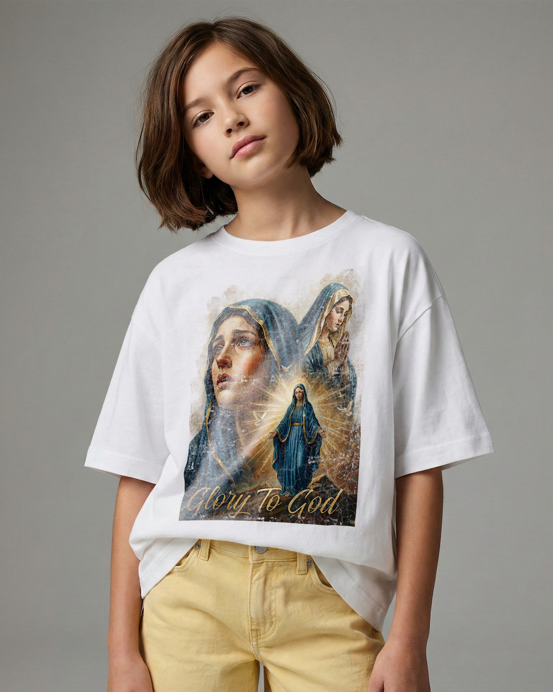 Holy Maria Sacred Light Youth Tee