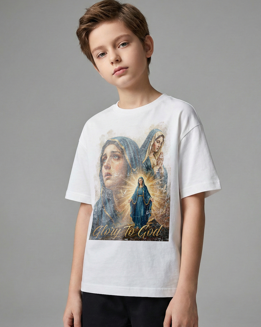 Holy Maria Sacred Light Youth Tee