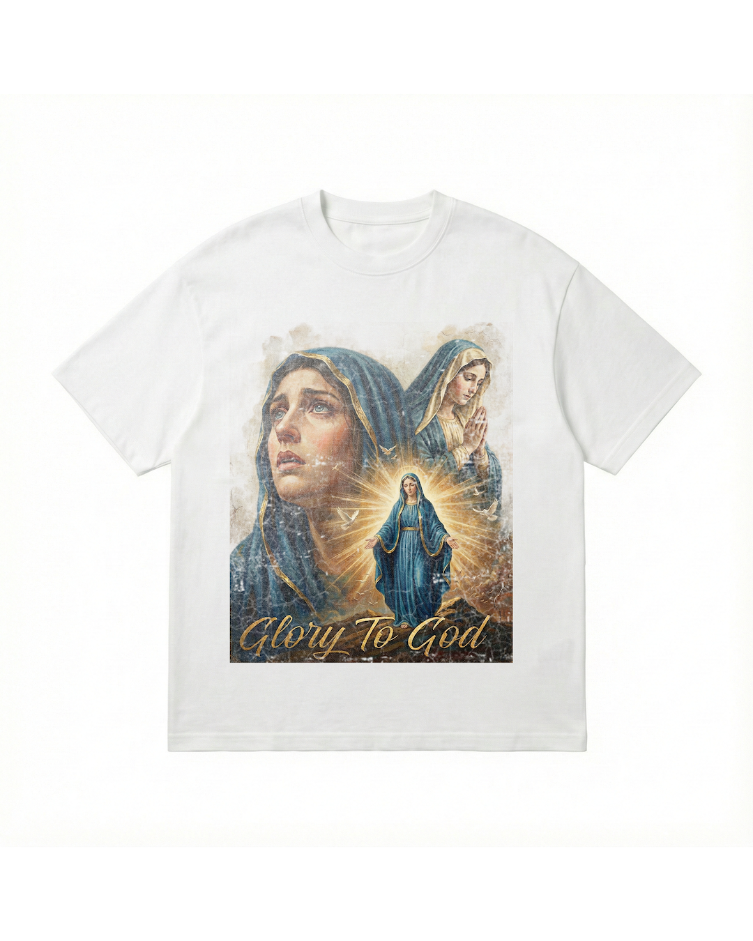 Holy Maria Sacred Light Ballhog Oversized Tee
