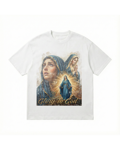 Holy Maria Sacred Light Ballhog Oversized Tee