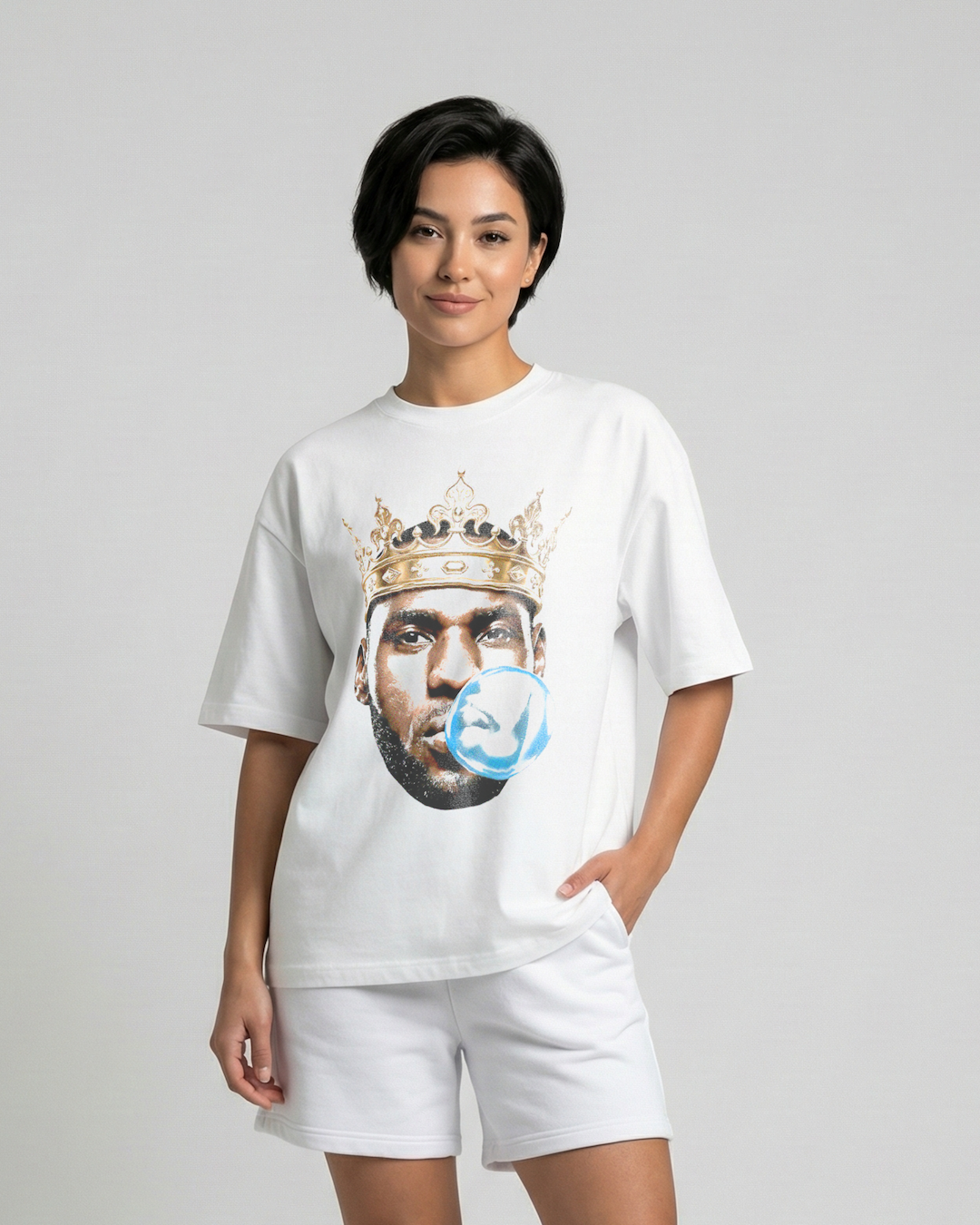 LeBron King Bubble Gum James Oversized Tee