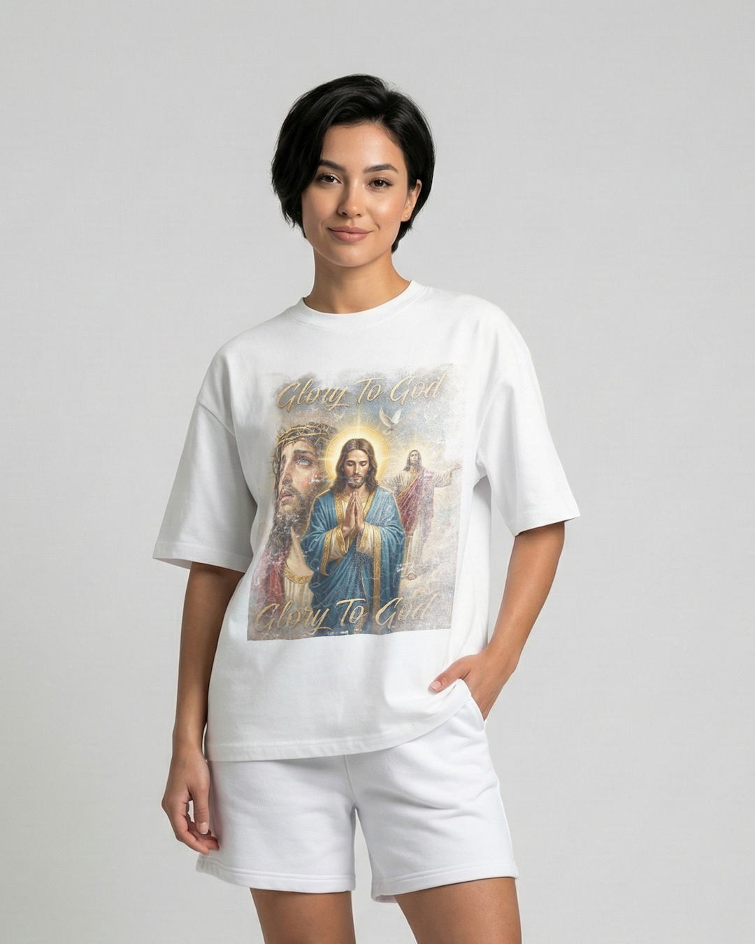 Jesus Divine Presence Edition Ballhog Oversized Tee