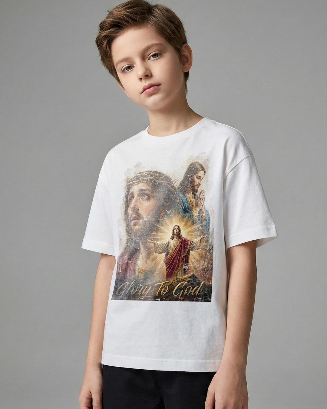 Jesus Glory To God Ballhog Youth Tee