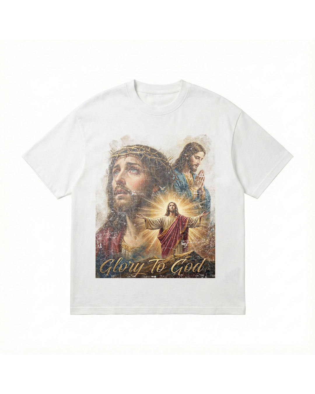 Jesus Glory To God Ballhog Oversized Tee