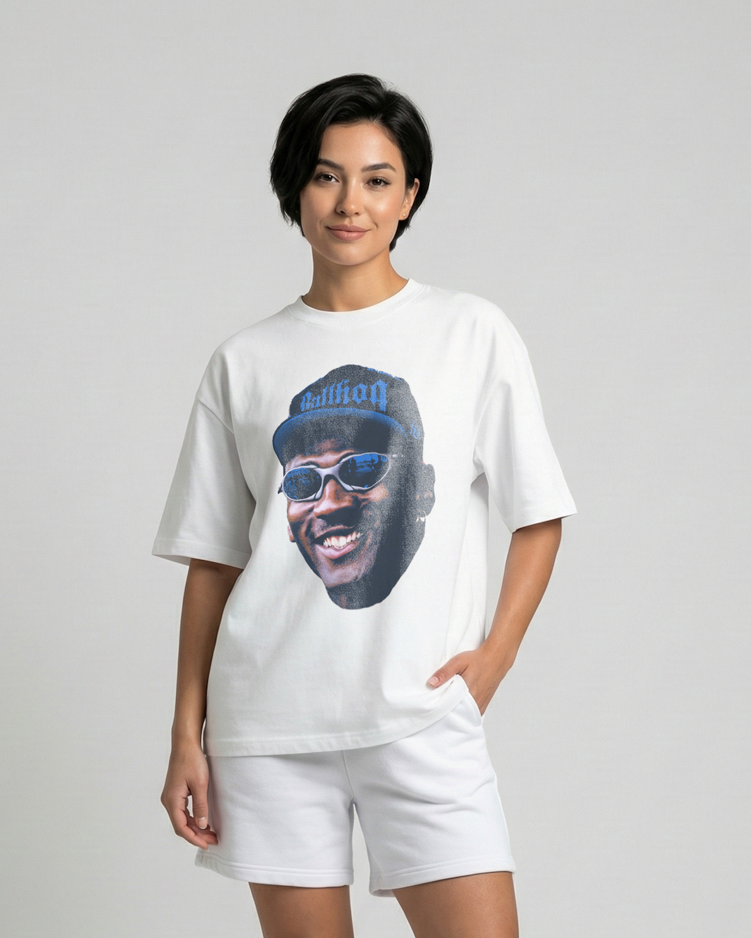 Vibrant Michael Jordan Oversized Tee