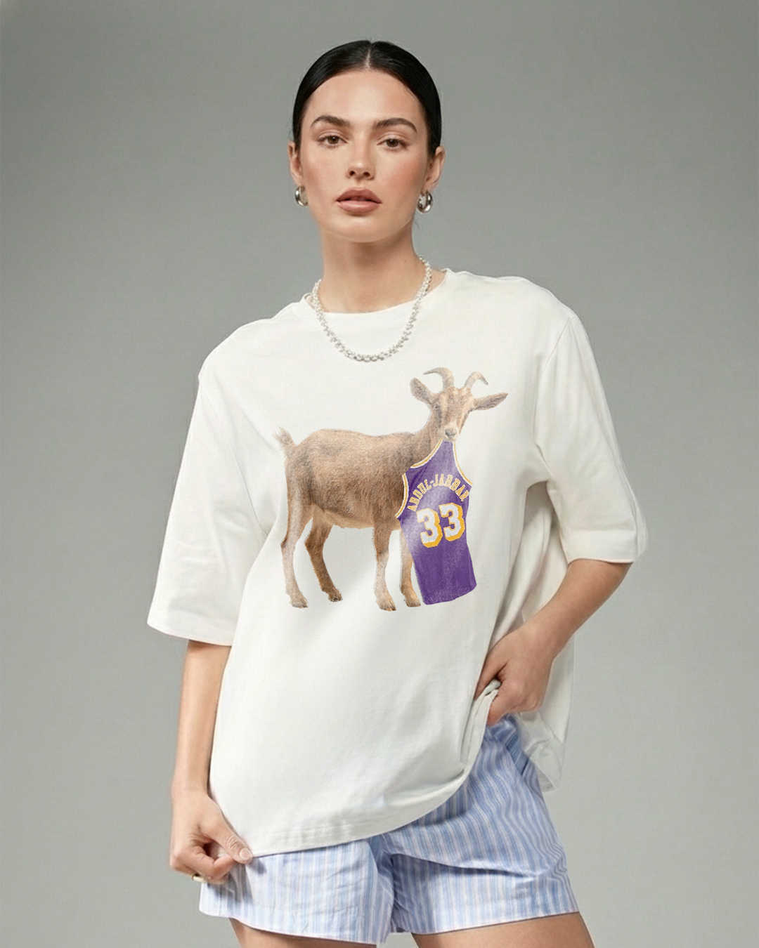 G.O.A.T. Kareem Abdul-Jabbar Oversized Tee
