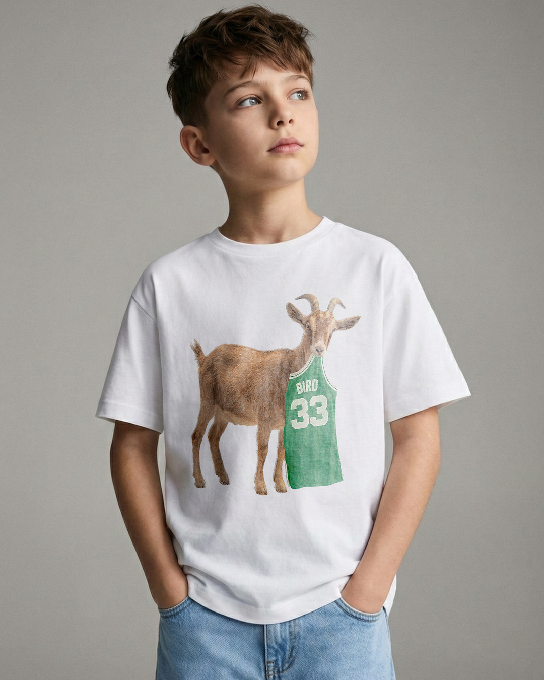 G.O.A.T. Larry Bird Youth Tee