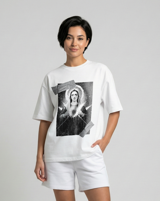 Duct Taped Holy Maria Oversized Tee