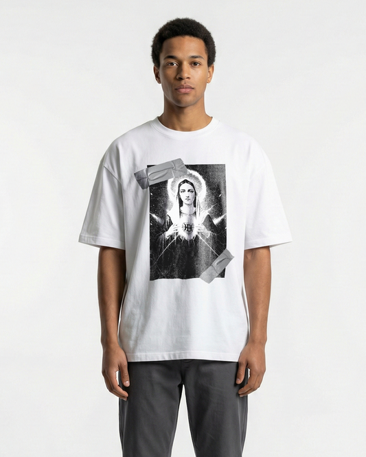 Duct Taped Holy Maria Oversized Tee