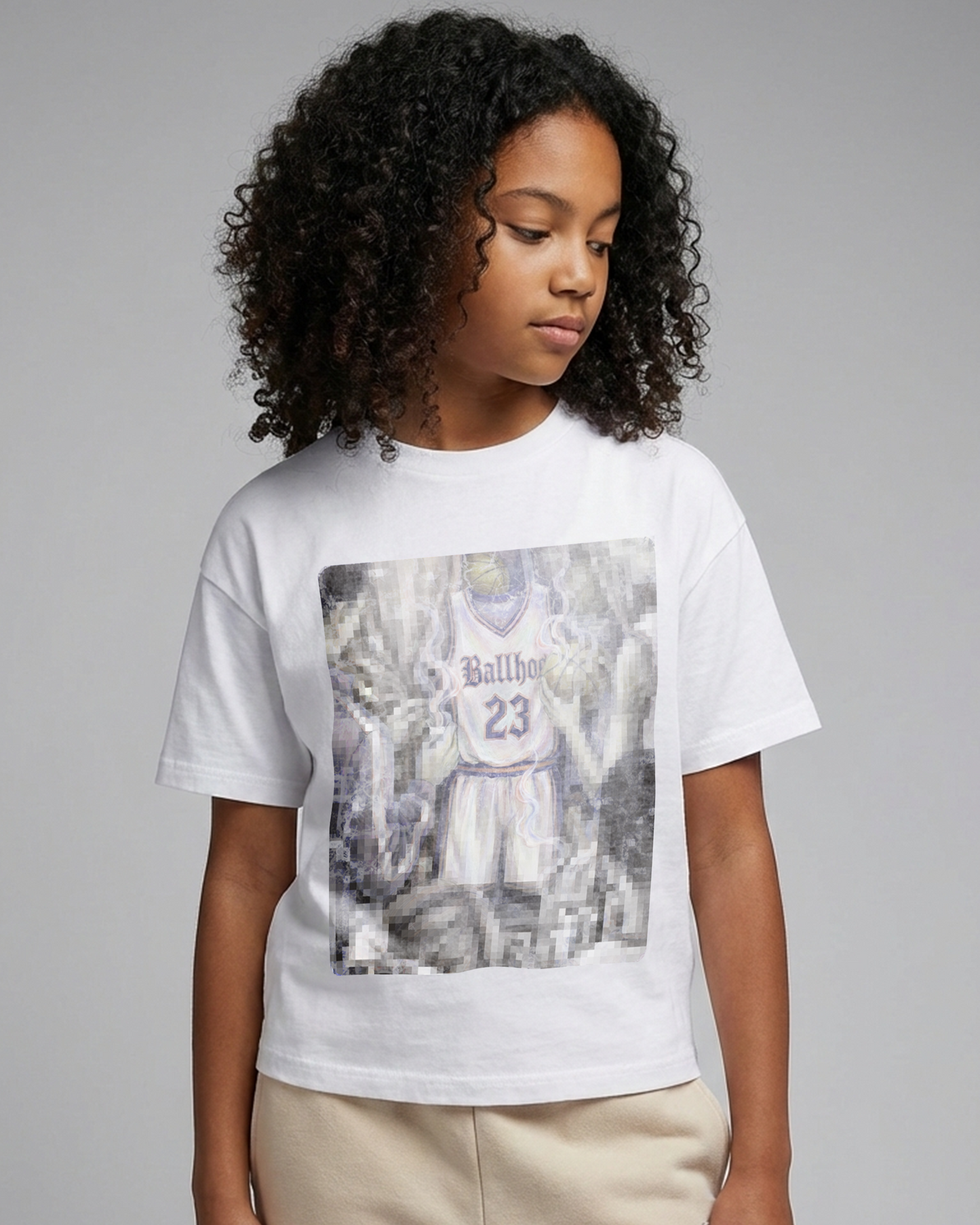 Court Grit Brushstroke Ballhog Youth Oversize Tee