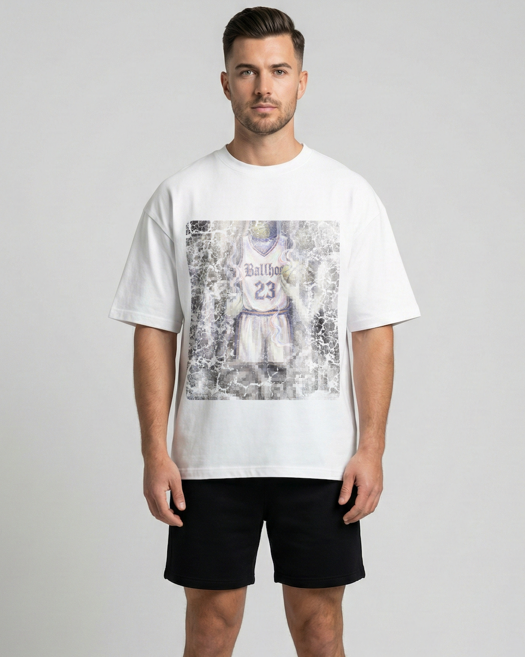 Court Grit Brushstroke Ballhog Legacy Oversized Tee