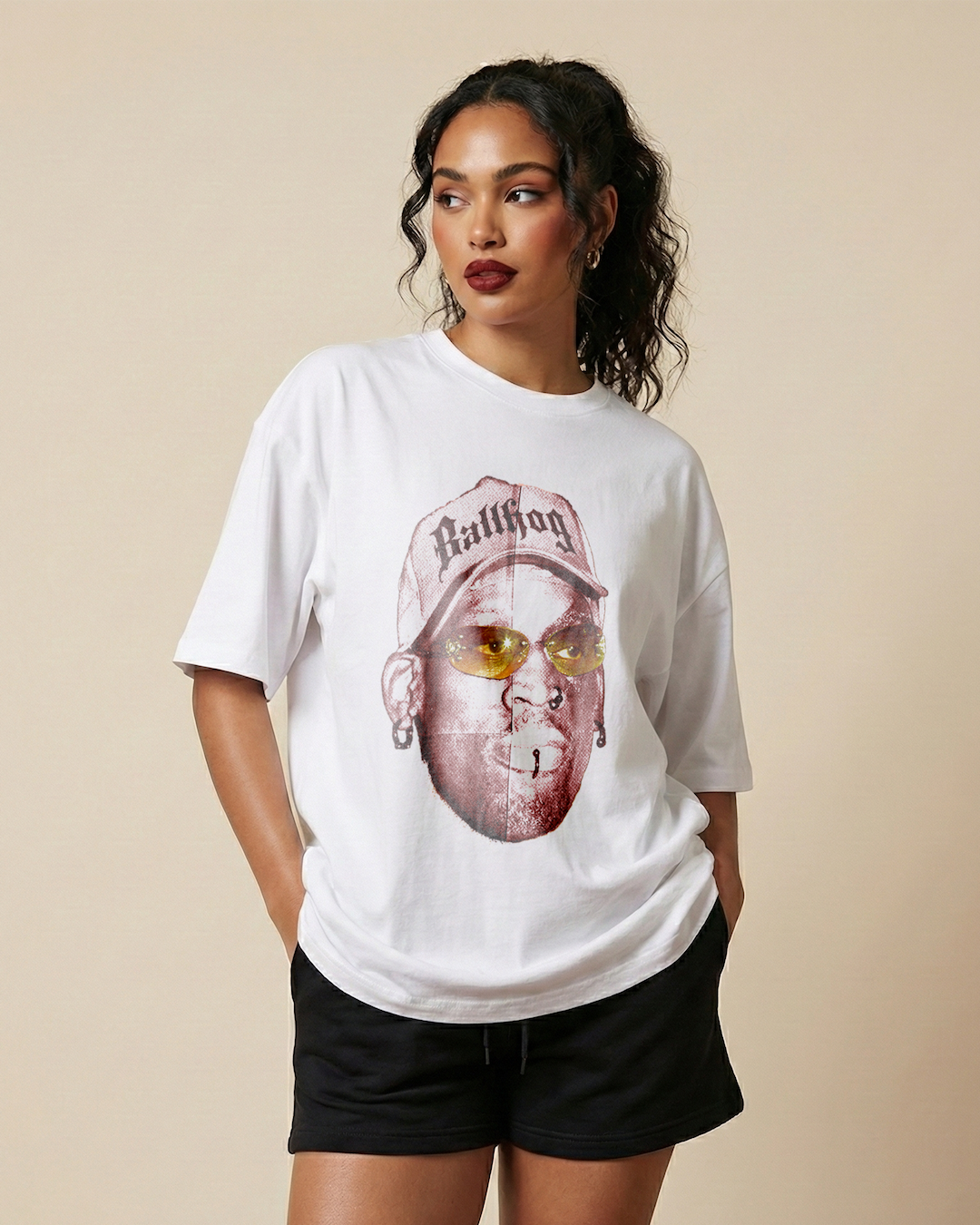 Dennis Rodman Cold Style Oversized Tee