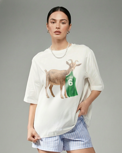G.O.A.T. Bill Russell Oversized Tee